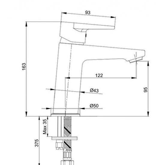 ECA Dalia Lavabo Bataryası 102188111 ECA Dalia Lavabo Bataryası 102188111