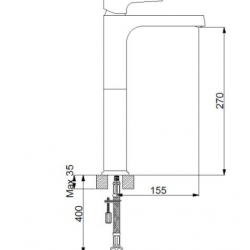 Aqua Çanak Tipi Lavabo Bataryası 941001